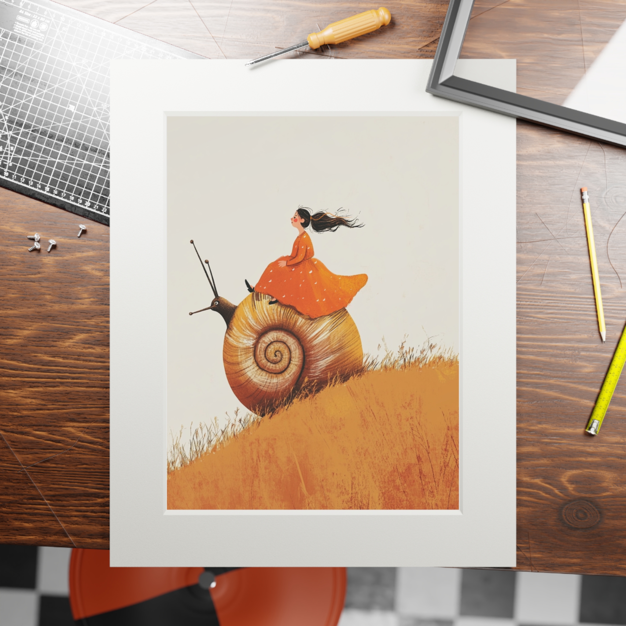 Ride or die. Fine-art paper print with passpartout. - Image 8