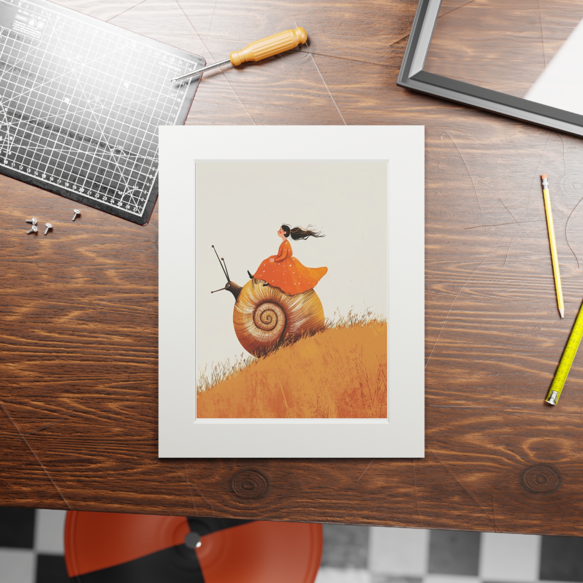Ride or die. Fine-art paper print with passpartout. - Image 4